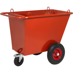 KM400LG Kongamek Avfallsvagn 400L Röd