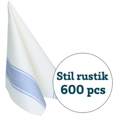 11062 SERVIETT STIL RUSTIK BLÅ 40X40