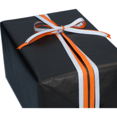 4404411 Presentpapper Dbl Svart/Silver