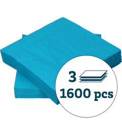 123308 3-Ply Napkin Ocean Blue 13x13 
