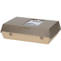 500814 Sushiboks med vindue Medium 194x117x50mm