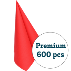 135304 Servett Premium Röd 40x40cm