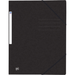 400116306 Mapp A4 Kartong 3-Klaff Svart