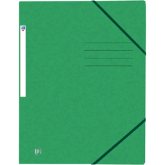 400116355 Mapp A4 Kartong 3-Klaff Grön