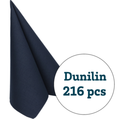 119186781 Napkin Duni Dunilin Black 48x48cm