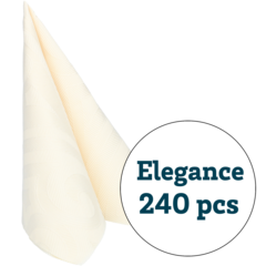 119168433 SERVIETT ELEGANCE VANILJ 40X40