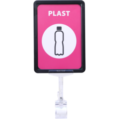 29258 Skylt PLAST med Klämma A5