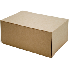 105314118 Kageæske brun/hvid 140x110x80mm