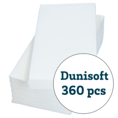 119206414 Servett Duni Dunisoft Bio Vit 1/8 48x48cm