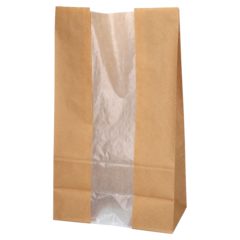 6155 Papirpose med vindue Stor 225x120x390mm