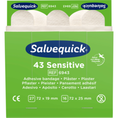 106281 Plåsterrefill Salvequick 6943 Sensitive 6x43st