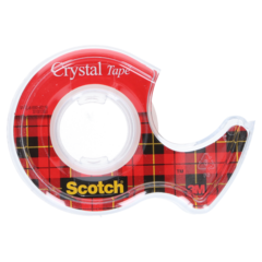 7100088402 Tejp Klar med Dispenser 3-Pack 19mmx7,5m