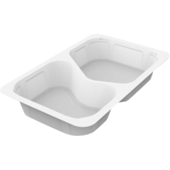 119181903 Duniform 1/4 GN PP 2-fack Vit 630+490ml 263x161x43mm