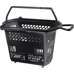 5255S 55L Black Rolling Shopping Cart
