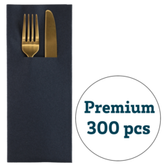 87890 Bestikkserviett Sort 48x40cm