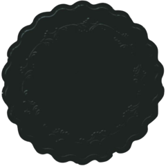 119167052 Kopp/Glasunderlägg Duni Svart Ø 9cm