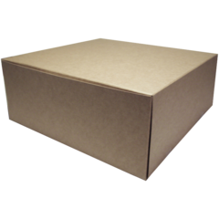 10532510 Tårtkartong brun/vit 250x250x100mm