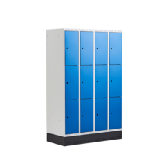 AJ324021 AJ Small Locker with Base 4 Sections 12 Compartments