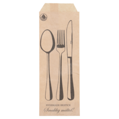570807 Bestickpåse Brun 90x250mm "Nydiskade bestick"