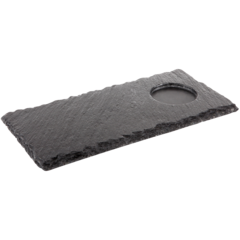 AP00986 Skifferbricka APS Svart 25x12cm
