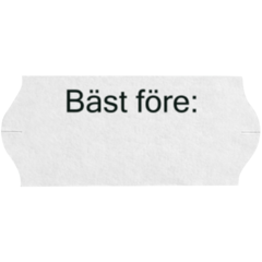 9009984 Etikett "Bäst Före" 26x12mm G2 Vit
