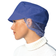GB2100040B0 Keps/Skärmmössa "Snood-cap" Nonwoven Blå Granberg 0040B