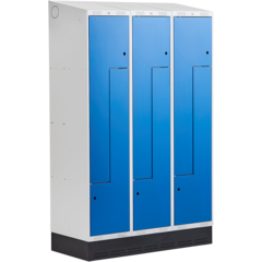 AJ31361120 Z-Cabinet AJ Base 3 Sections 6-Compartment Slanted Roof