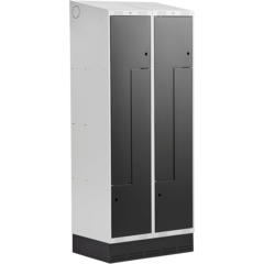 AJ31360160 Z-Cabinet AJ Base 2 Sections 4-Compartment Slanted Roof