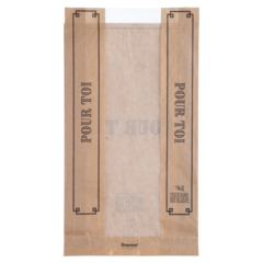 10005680 Brødpose med vindue 1,5kg 160/60x300mm Pour Toi