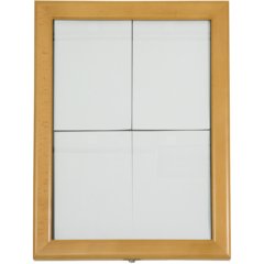 MCS4A4WLTE Securit LED Info Display 4 x A4 Teak