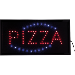 LSPIZZA LED-skilt "Pizza" 24x48 cm