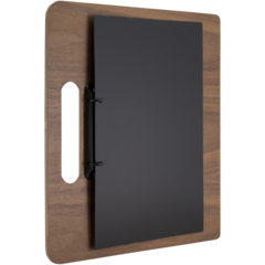MCWALA4CH Menyhållare med Handtag Securit Valnöt A4