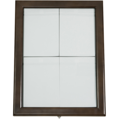 MCS4A4WLDB Securit LED Info Display 4 x A4 Mörkbrun