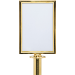 RSSIGNA4PG Securit Skylt till Stolpe Guld