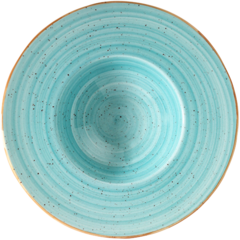 CKAAQBNC28CK Pastatallrik Bonna Aura Aqua Turkos Ø28cm