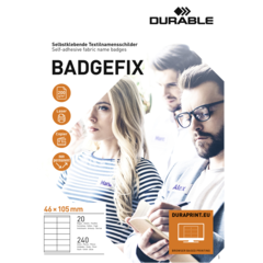 DU836302 Namnskylt Durable Badgefix 46x105mm