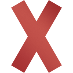 DU104903 Golvmarkering Kryss Durable Röd