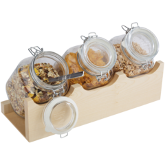 A386 Bufféställ med 3st Glasburkar APS