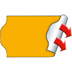 M30007363 Prisetiketter Meto permanenta 32x19mm Orange