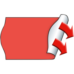 M30007353 Prisetiketter Meto permanenta 26x16mm Röd