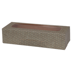 1100811 Sushiboks med vindue slim lang 205x75x50mm