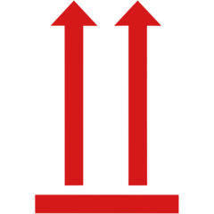 AN7250 Informationsetiketter med symbol ”Denna sida upp” Avery