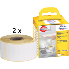 ANAS0722400 Etikett Vit Dymo 36x89 mm