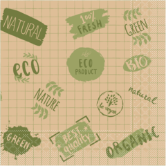 AM94143 Servett Sand-Oliv 33x33 cm