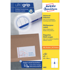 AN3483 Etikett Vit 105x148 mm