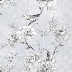 AM77213 Servett M.Ljusgrå 33x33 cm