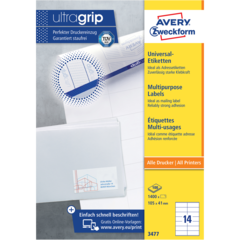 AN3477 ETIKETT VIT 105x41 MM