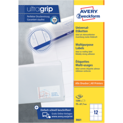 AN3661 ETIKETT HVIT 70x67,7 MM