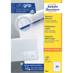 AN3664 ETIKETT HVIT 70x33,8 MM