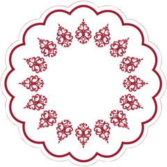 AM81156 Underlägg Line Bordeaux Ø180mm